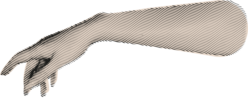 collage hand element