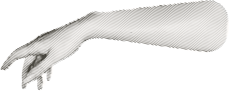 collage hand element